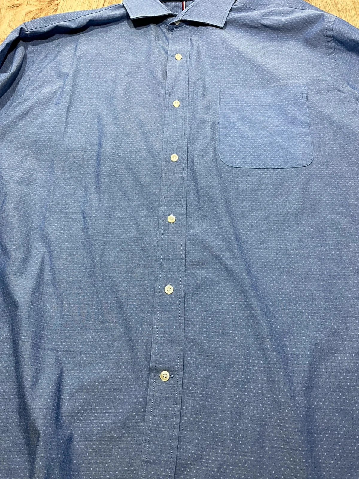 Chemise Tommy Hilfiger Regular Fit XL 17-17.5 Chic Bleu – photo 6